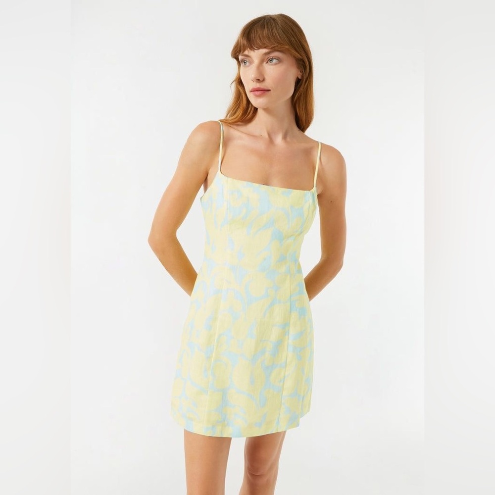 New! RHODE Jackie Dress in Sky Caspian Lagoon Grande, 4